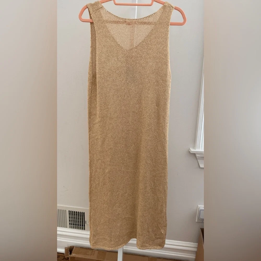 Chic Gold Yunik Size Med - Lg Casual dress brand new - Picture 4 of 7